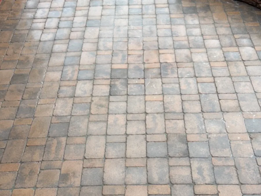 Patio cleaned, re-sanded and sealed — after professional cleaning in Nolensville, TN